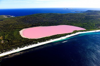 Choáng ngợp với sắc hồng thần bí của hồ Hillier (Châu Úc)