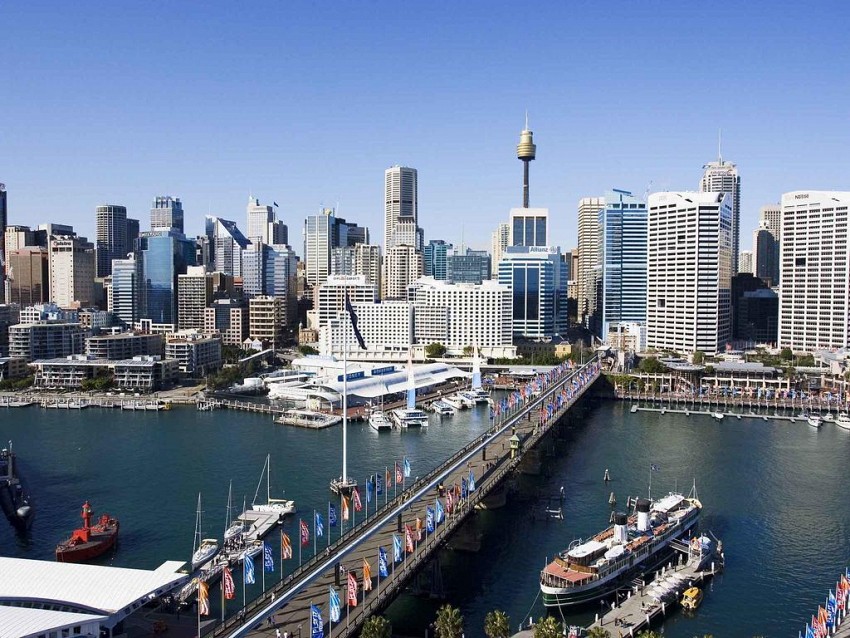 Chiêm ngưỡng Darling Harbour nổi tiếng ở Sydney khi du lịch Úc